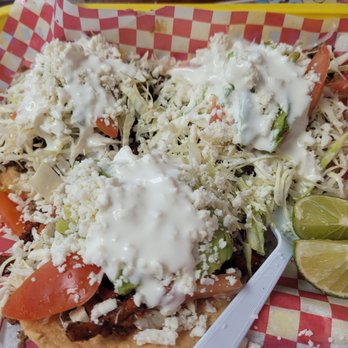 Ta-co-madre - Tostados. Pretty tasty and filling. I could only eat two. Trompo had a good flavor. - Tacos Near Me - Mercedes, Texas Ta-co-madre - Tostados. Pretty tasty and filling. I could only eat two. Trompo had a good flavor. - Tacos Near Me - Mercedes, Texas