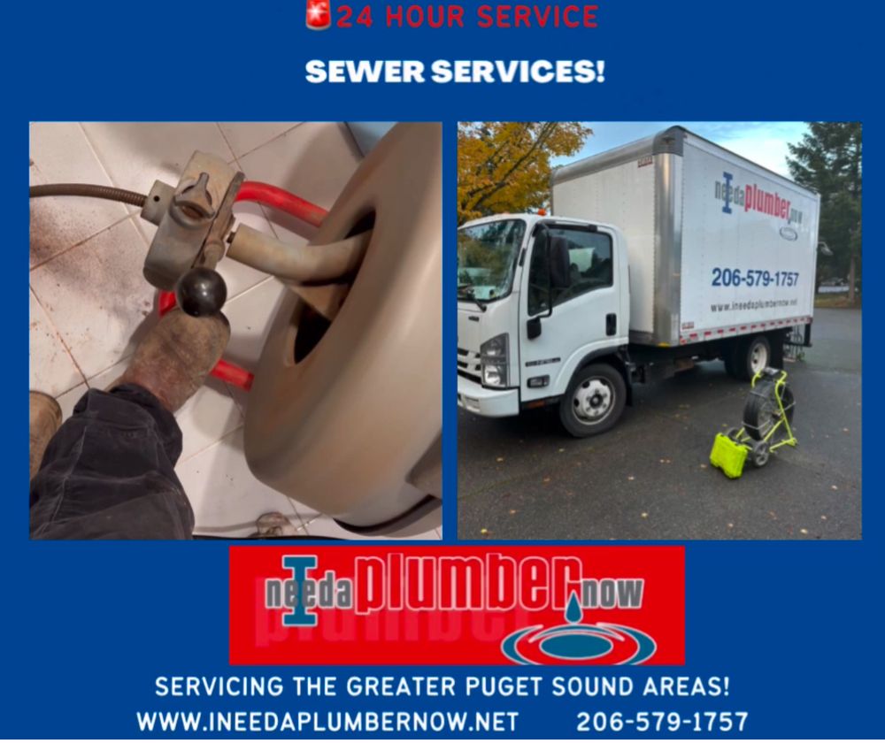 Slide of I Need a Plumber Now and Sewer Services