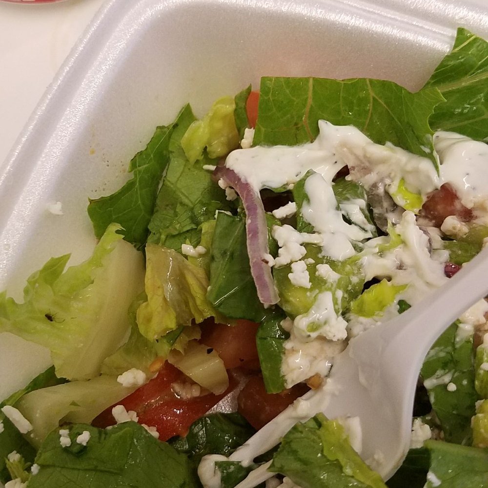 Agora Midtown - Bug in salad. Definitely not a black pepper or any other seasoning. 4/5/2019 - Mediterranean Near Me - Atlanta, Georgia Agora Midtown - Bug in salad. Definitely not a black pepper or any other seasoning. 4/5/2019 - Mediterranean Near Me - Atlanta, Georgia