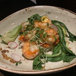 Buddha-Bar restaurant - King Prawns (before the curry sauce)