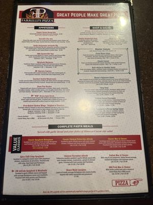 Menu photo 2 Farrelli's Pizza Lacey, WA Menu photo 2 Farrelli's Pizza Lacey, WA