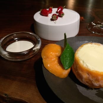 Saison - Dessert including tea & citrus with wild strawberries - New American Near Me - San Francisco, California Saison - Dessert including tea & citrus with wild strawberries - New American Near Me - San Francisco, California