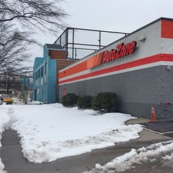 AutoZone Auto Parts - They should shovel their sidewalks as required by city code and not make it dangerous for pedestrians...
