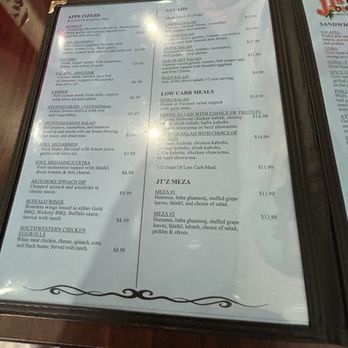 JT'S Falafel & Kababs - menu - Greek Near Me - Corinth, Mississippi