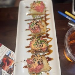 Ahi Tuna On Crispy Rice
