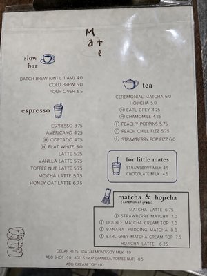Menu photo 1 Mate Coffee Bar Hawaiian Gardens, CA Menu photo 1 Mate Coffee Bar Hawaiian Gardens, CA