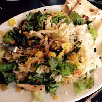 Milagros - Chicken mango salad and added a side of the sweet rice for more texture. - Mexican Near Me - Orem, Utah Milagros - Chicken mango salad and added a side of the sweet rice for more texture. - Mexican Near Me - Orem, Utah