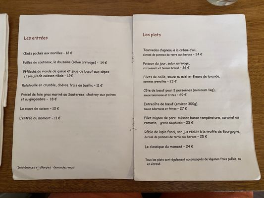 Menu photo 3 La Vache et le Cuisinier Paris, 75 Menu photo 3 La Vache et le Cuisinier Paris, 75