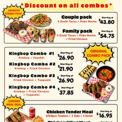 Kingbop - KINGBOP MENU