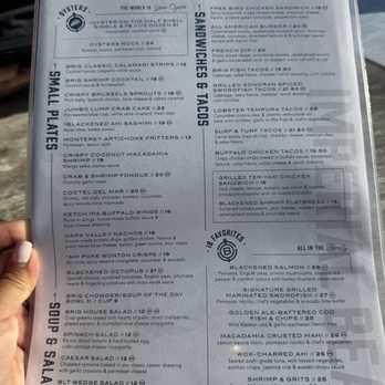 Brigantine - Menu - Seafood Near Me - Imperial Beach, California