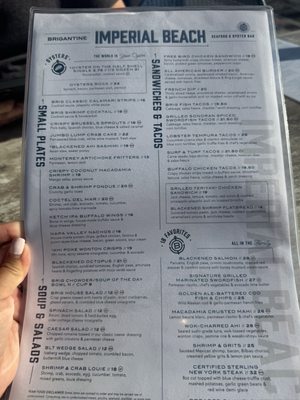 Menu photo 2 Brigantine Imperial Beach, CA
