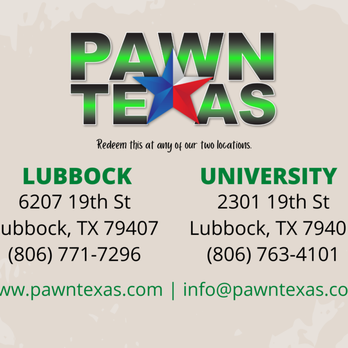 Pawn Texas - Pawn Shops Near Me - Lubbock, Texas Pawn Texas - Pawn Shops Near Me - Lubbock, Texas