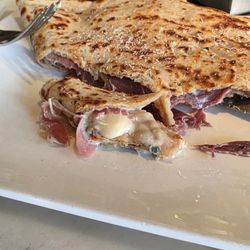 Shade - Bacon infused batter, with gorganzola, prosciutto and roasted garlic