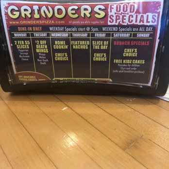 Grinders - They offer a different special each day. - Pizza Near Me - Kansas City, Missouri