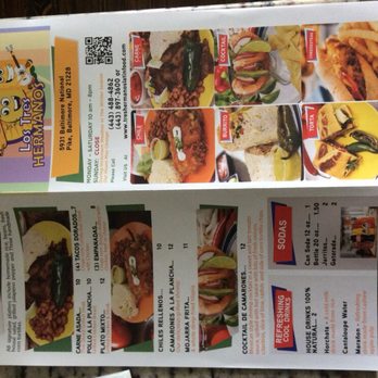 Los Tres Hermanos - Menu outside - Food Trucks Near Me - Catonsville, Maryland Los Tres Hermanos - Menu outside - Food Trucks Near Me - Catonsville, Maryland