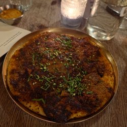 Beef masala uttapam & spicy coconut chutney
