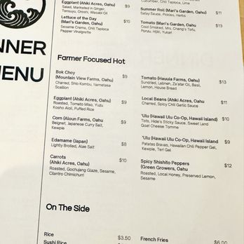 Nami Kaze - Menu for November 3, 2023 - Japanese Near Me - Honolulu, Hawaii
