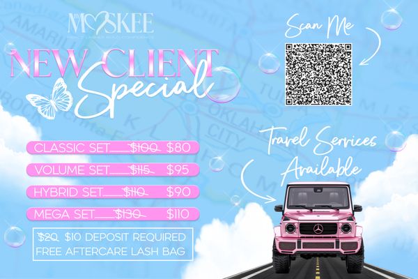 $20 OFF First Time Service - Hello I am a licensed cosmetologist / traveling lash tech located in okc…I DO EVERYTHING LASHES🩵🤍🩷 $20 OFF First Time Service - Hello I am a licensed cosmetologist / traveling lash tech located in okc…I DO EVERYTHING LASHES🩵🤍🩷