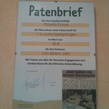 Pizzeria Gasse - Patenbrief - Pizza Near Me - Leipzig, SN Pizzeria Gasse - Patenbrief - Pizza Near Me - Leipzig, SN