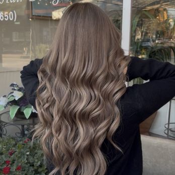 DJ’s Hair Design - Milk tea color global bleach - Hair Salons Near Me - Menlo Park, California