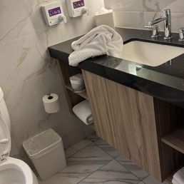 Dirty towels in the bathroom Dirty towels in the bathroom