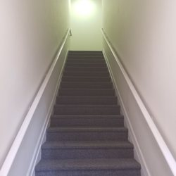 Sunstar Spa - Since your being watched, the doors may be opened before you get to the top of the stairs.