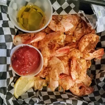 Lombardi's Seafood - Shirmp with old bay, drawn butter and cocktail  sauce - Seafood Markets Near Me - Winter Park, Florida