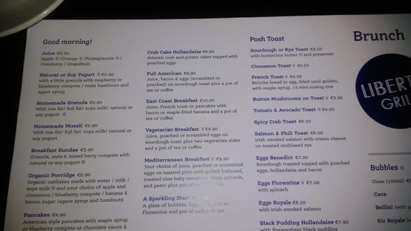 Menu photo 4 Liberty Grill Cork, CO