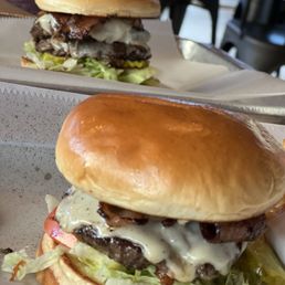 Original single and double in back both with bacon Original single and double in back both with bacon