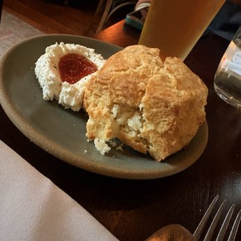 Lowland Tavern - Biscuit and farmer's cheese. - New American Near Me - Charleston, South Carolina Lowland Tavern - Biscuit and farmer's cheese. - New American Near Me - Charleston, South Carolina