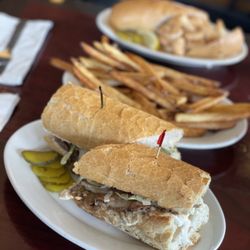 Liuzza's By The Track - Roast Beef and BBQ Shrimp PoBoy