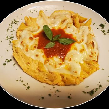 Sabrina's Pizza - a plate of pasta with sauce and basil - Pizza Near Me - Trenton, New Jersey Sabrina's Pizza - a plate of pasta with sauce and basil - Pizza Near Me - Trenton, New Jersey
