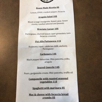 Scorpacciata Pizza - Menu on opening day - Italian Near Me - Shaker Heights, Ohio