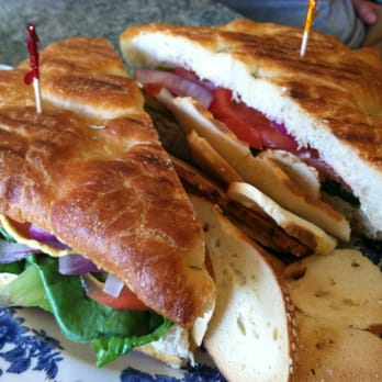 Deja Brew - Chicken salad on rosemary focaccia - Coffee & Tea Near Me - New Haven, Connecticut