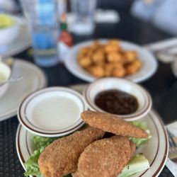 Bannings Restaurant & Pie House - Chicken strips and Tater Tots.