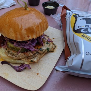 Calico - Chicken sandwich, comes with chips $16 - Cocktail Bars Near Me - Washington, DC, District of Columbia