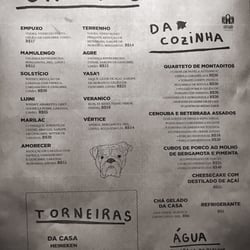 Vasco da Gama 1020 - Menu