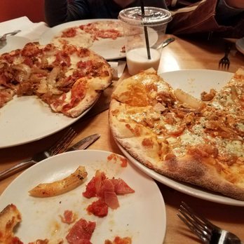 Bova - Can't remember which one is on the left, but the right is the buffalo chicken. - Pizza Near Me - Simpsonville, South Carolina Bova - Can't remember which one is on the left, but the right is the buffalo chicken. - Pizza Near Me - Simpsonville, South Carolina