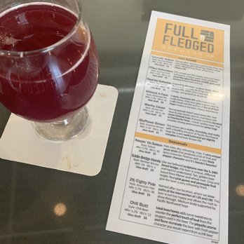 Full Fledged Brewing Company - Razzalucious small batch raspberry sour and menu. - Breweries Near Me - Council Bluffs, Iowa Full Fledged Brewing Company - Razzalucious small batch raspberry sour and menu. - Breweries Near Me - Council Bluffs, Iowa