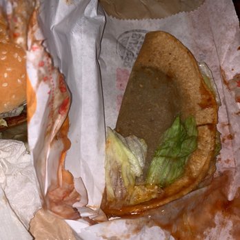 Burger King - Taco nasty looking a mess cold from someone freezer - Fast Food Near Me - Lithonia, Georgia Burger King - Taco nasty looking a mess cold from someone freezer - Fast Food Near Me - Lithonia, Georgia