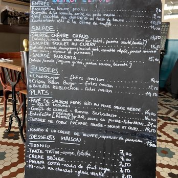 L'Envie - Menu - French Near Me - Paris, 75 L'Envie - Menu - French Near Me - Paris, 75