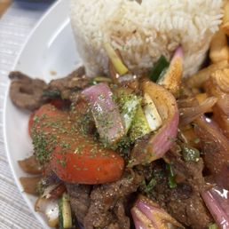 Lomo Saltado Plate