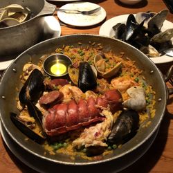 Real Seafood Company Ann Arbor - Paella Valenciana - it's a lot folks!