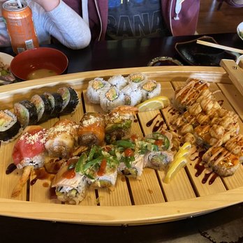 Sushi Castle - Starting top left, spicy yellowtail, spicy California, castle rock, secret garden, rainbow roll. - Sushi Bars Near Me - Castle Rock, Colorado Sushi Castle - Starting top left, spicy yellowtail, spicy California, castle rock, secret garden, rainbow roll. - Sushi Bars Near Me - Castle Rock, Colorado
