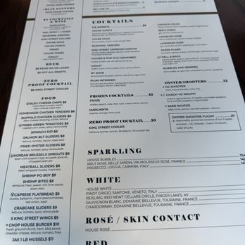 King Street Oyster Bar - HH Menu - Seafood Near Me - Washington, DC, District of Columbia King Street Oyster Bar - HH Menu - Seafood Near Me - Washington, DC, District of Columbia