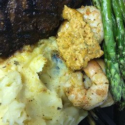 Delicious but this $37 entree didn't fill me!9oz Creole sirloin Steak + Prawns with a delicious spicy Creole butter spread! Delicious but this $37 entree didn't fill me!9oz Creole sirloin Steak + Prawns with a delicious spicy Creole butter spread!