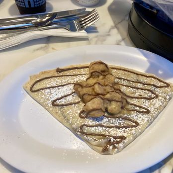 Nutella Cafe - Bananas foster crepe - Desserts Near Me - Chicago, Illinois