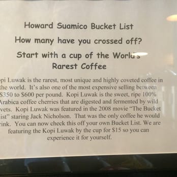 La Java a Roasting House - Kopi Luwak. - Coffee & Tea Near Me - Howard, Wisconsin La Java a Roasting House - Kopi Luwak. - Coffee & Tea Near Me - Howard, Wisconsin