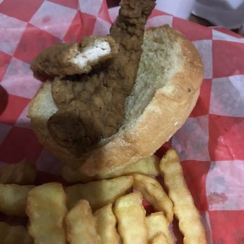 Backyard Boys Bar-B-Que - 2 small dried up chicken tenders on large bun w/fries & drink $10.95!! Looked like child size meal that should have been $5-$6 dollars. - Barbeque Near Me - South Daytona, Florida Backyard Boys Bar-B-Que - 2 small dried up chicken tenders on large bun w/fries & drink $10.95!! Looked like child size meal that should have been $5-$6 dollars. - Barbeque Near Me - South Daytona, Florida