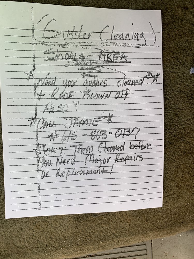 Slide of Jamie’s Gutter Cleaning